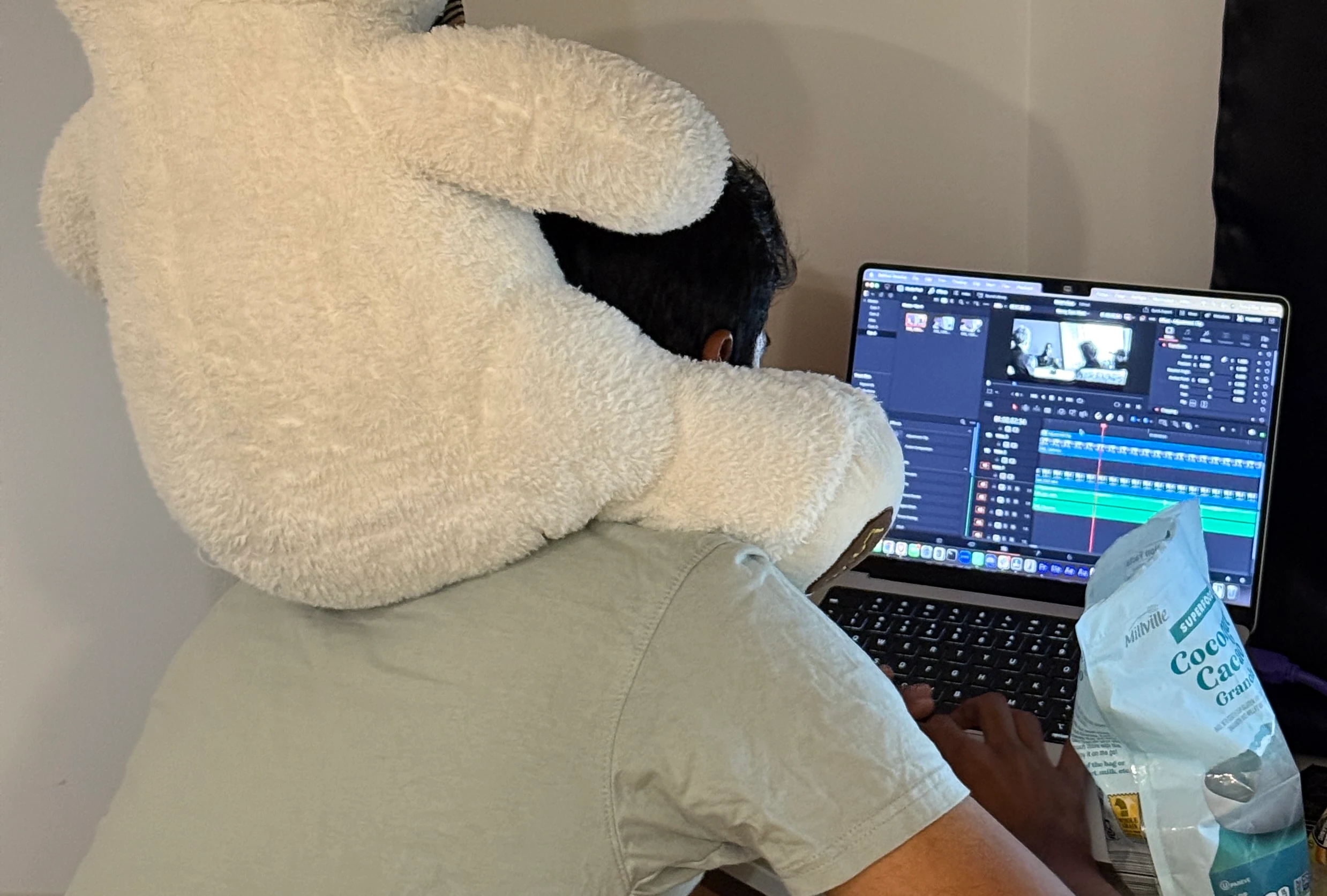 Editor at work