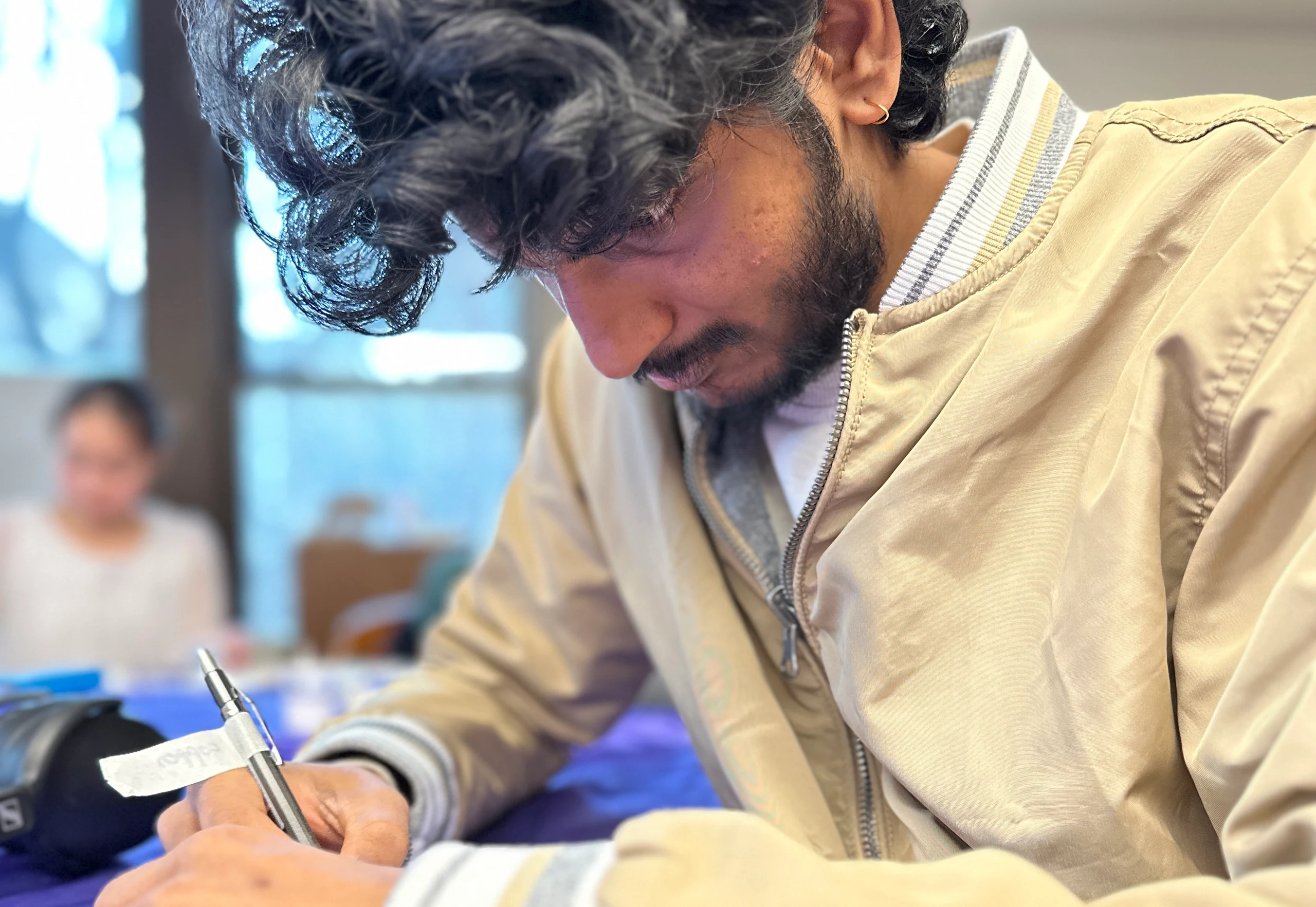 Writer at work